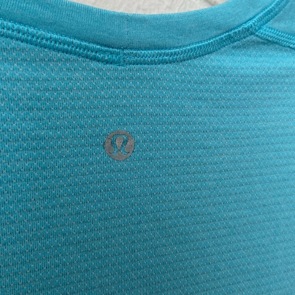Lululemon Mens Aquamarine Blue Metal Vent Tech Long-Sleeve Shirt - Picture 6 of 6